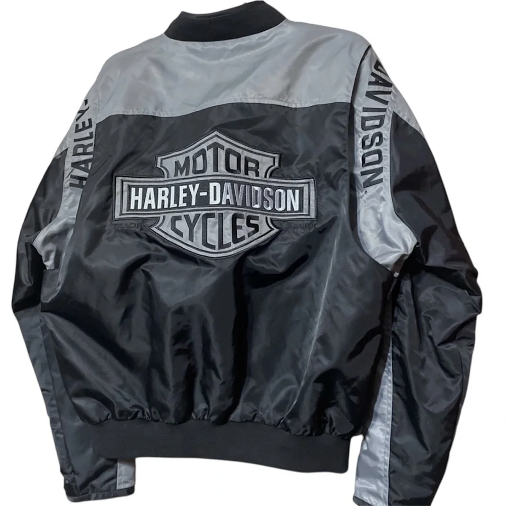 Harley-Davidson Vintage Two-Tone Bomber Jacket - Picture 8 of 8